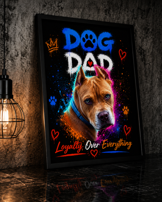 Dog Dad Framed Wall Art