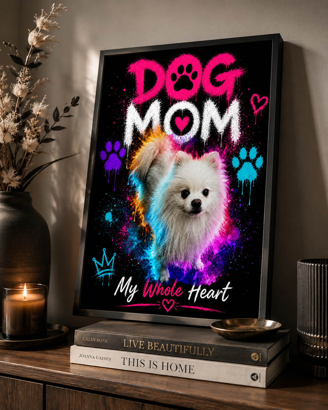 Dog Mom Framed Wall Art