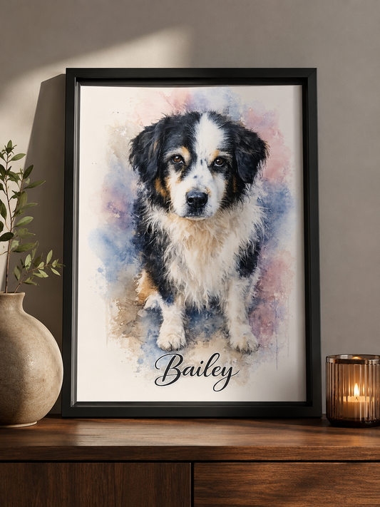 Watercolor Framed Wall Art