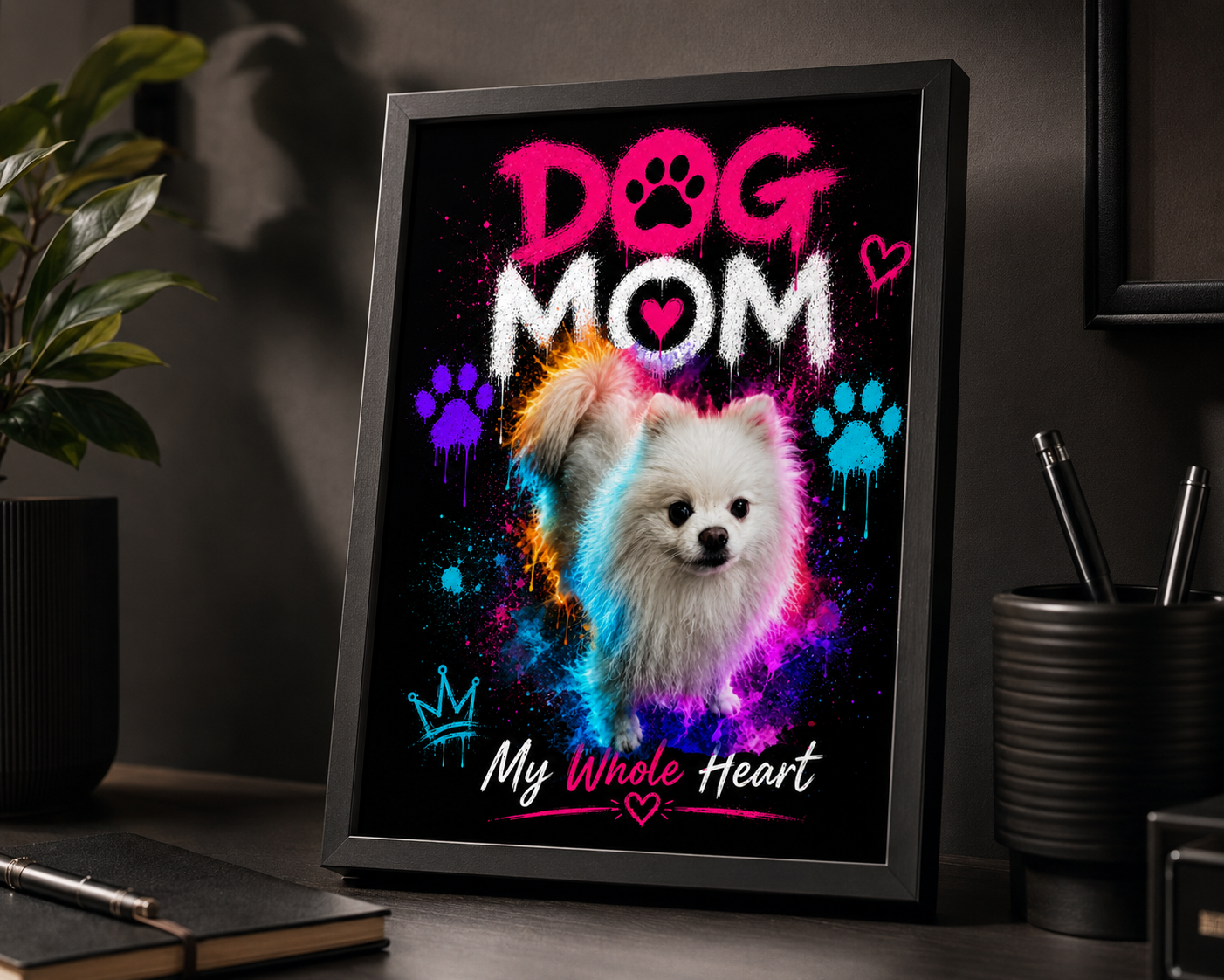 Dog Mom Framed Wall Art