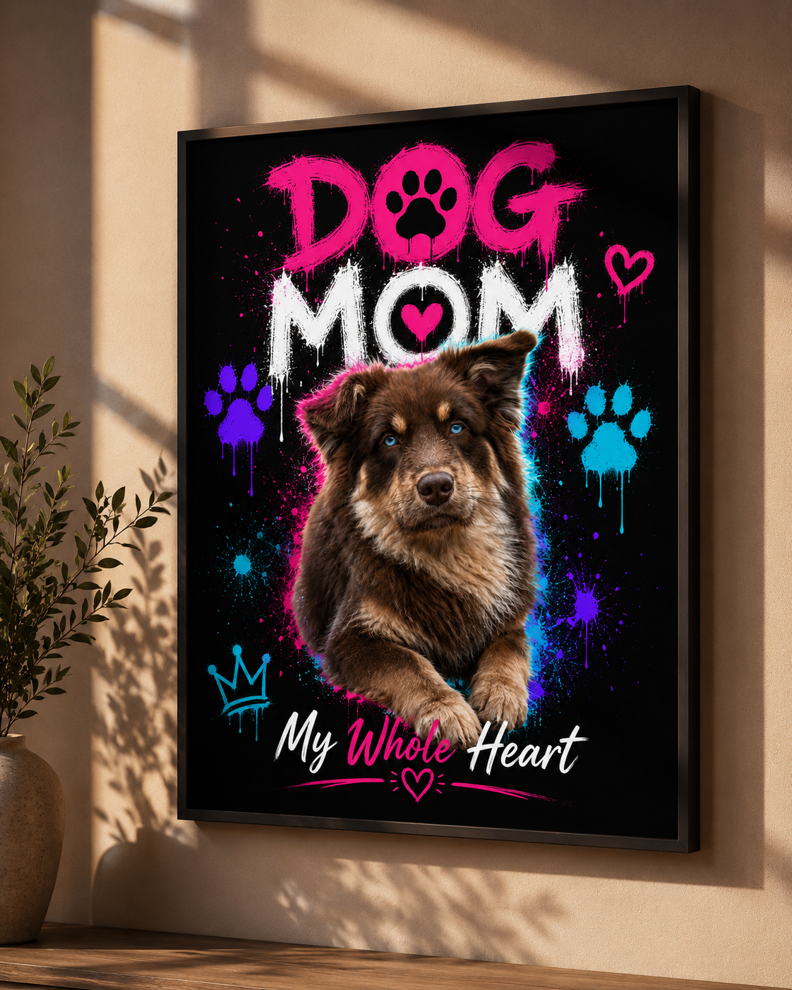 Dog Mom Framed Wall Art