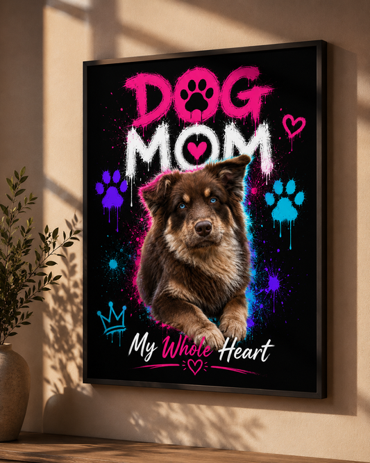 Dog Mom Framed Wall Art